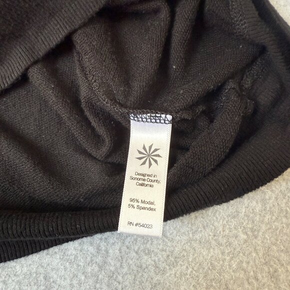 Athleta Womens Black Cross Back Sweater Long Sleeve‎ Shirt Modal Blend Size XXS - Picture 13 of 15